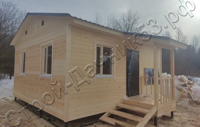 2 Каркасно-щитовой дом Д-30, 6х6м, 37,5  М², Московская область, Волоколамский район, СНТ Ниимаш. (7)